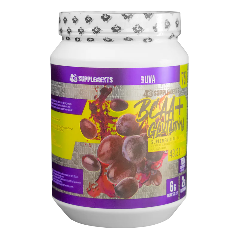 43 Supplements BCAA + Glutamina 750 gr